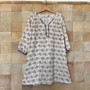 Pink Chicken Ava Palmtree Tunic Dress Size (8)